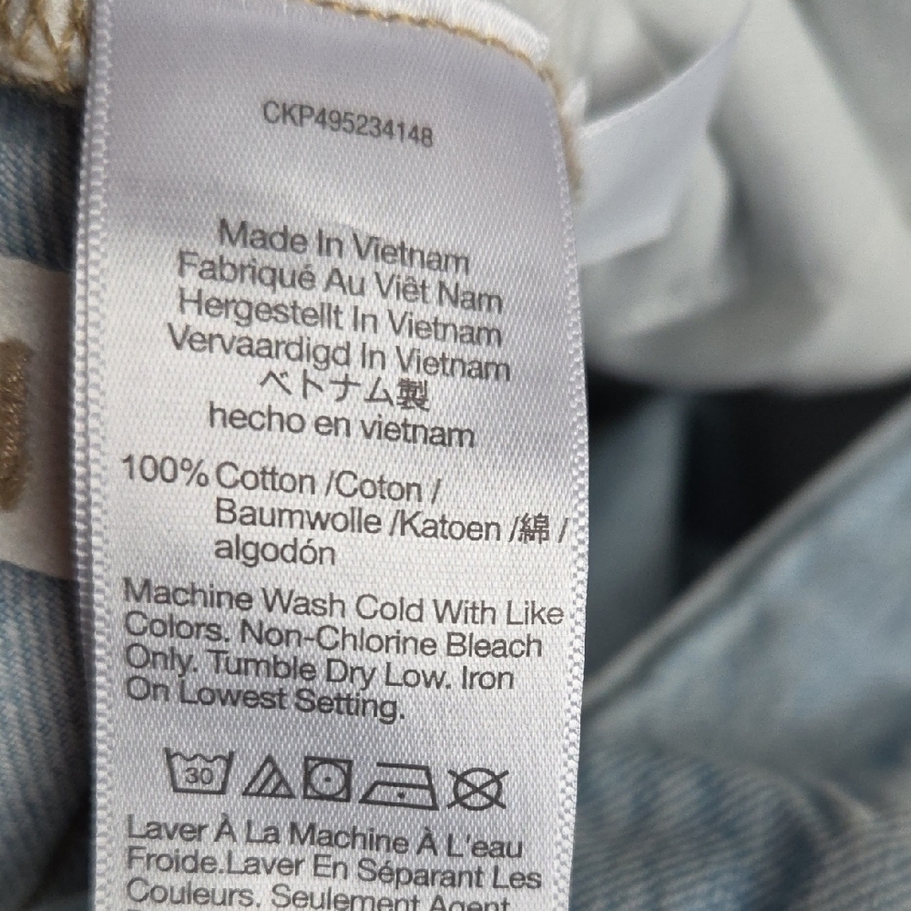 Madewell Super Wide Leg Light Blue Jeans - Picture 6 of 7
